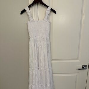 New with Tags!!  Lily Pulitzer Hadley Smocked Maxi Dress Resort White XXS